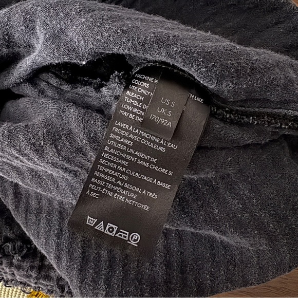 ❤️ Free People Palo Alto Pocket Tee - Dark Grey Gauze Raw Hem S - Picture 6 of 10